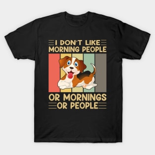 I don't like morning people or mornings or people (vol-3) T-Shirt